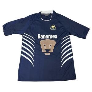 Vintage RARE UNAM BANAMEX DRAKO Men's Soccer Jersey SIZE. LARGE NWOT